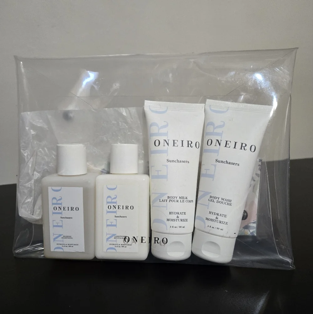 Brand new!! New Oneiro 5 piece set of bath & beauty products